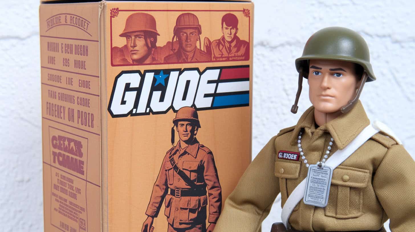Image of a 1964 G.I. Joe prototype showcasing its significance as a childhood item worth a fortune.